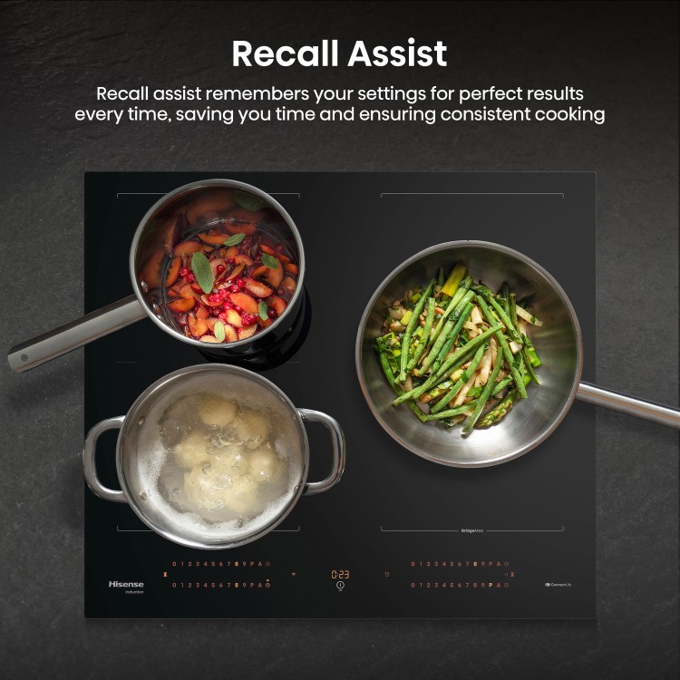 Hisense 60cm 4 Zone Induction Hob with Area Flex