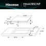 Hisense 60cm 4 Zone Induction Hob with Area Flex
