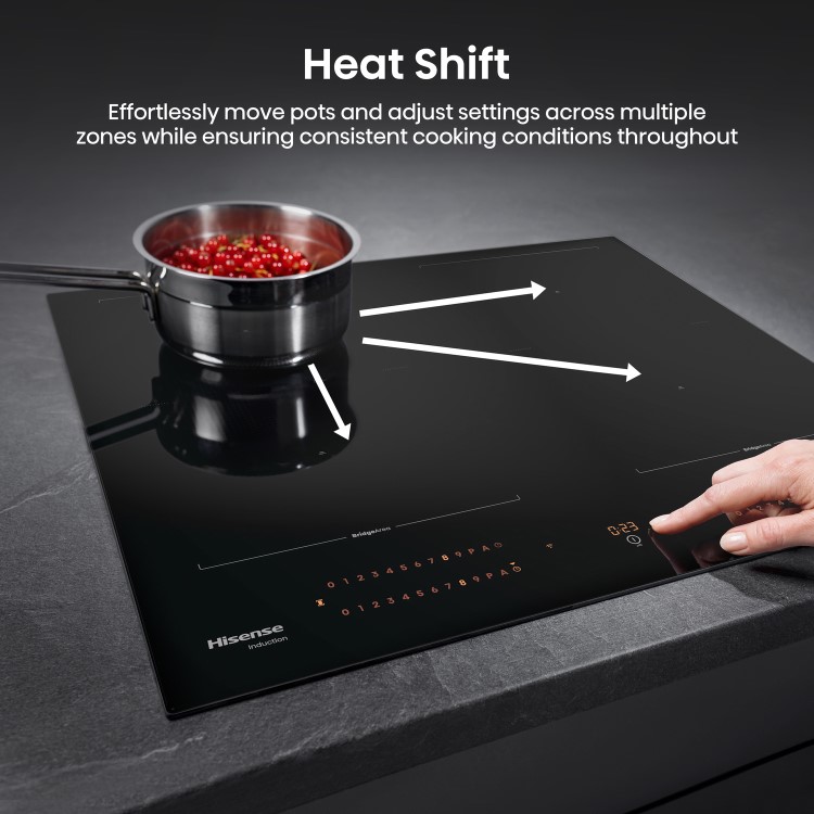 Hisense 60cm 4 Zone Induction Hob with Area Flex