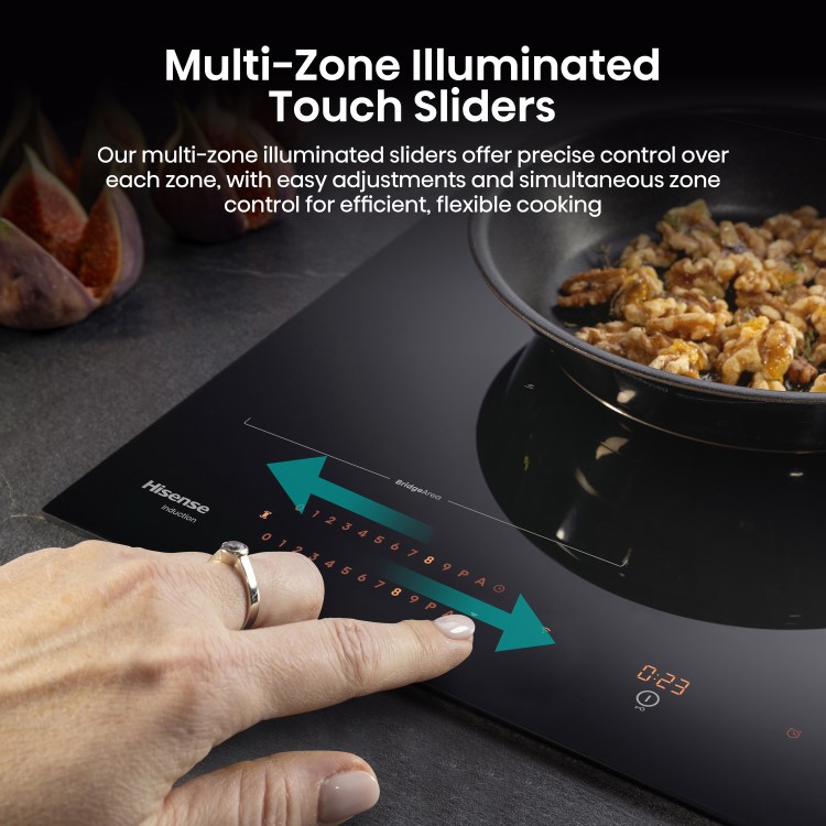 Hisense 60cm 4 Zone Induction Hob with Area Flex