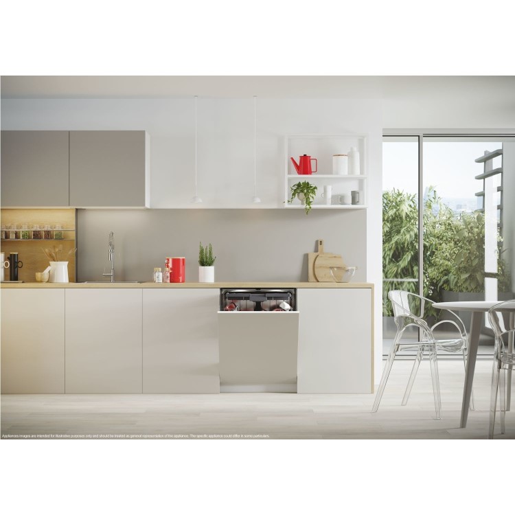 Hoover H-Dish 700 Integrated Dishwasher - Smart Wi-Fi B-Rated Graphite Control Panel