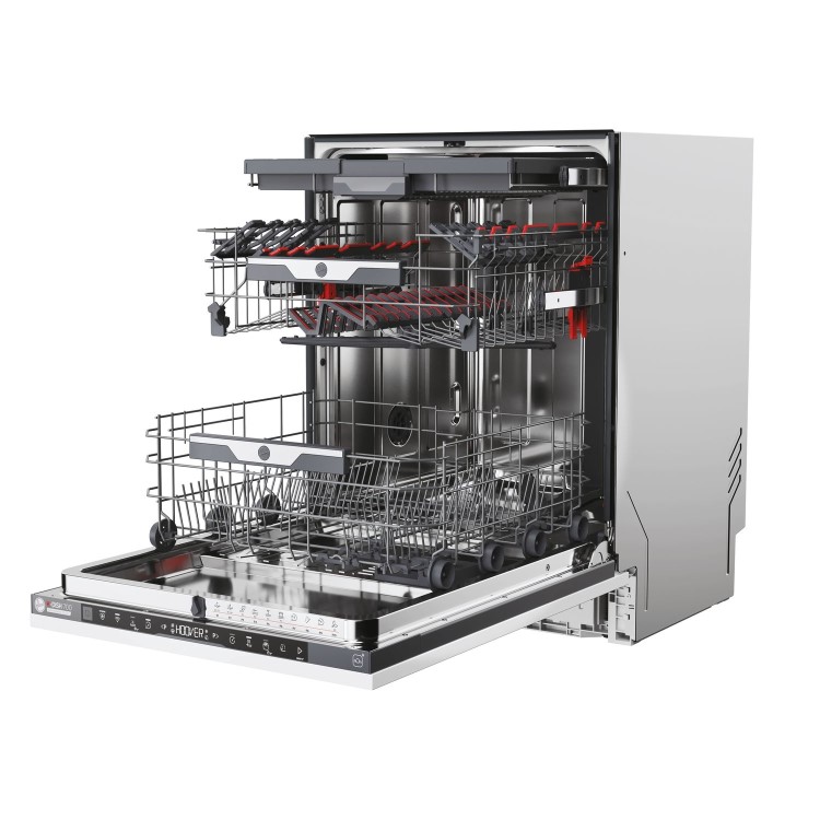 Hoover H-Dish 700 Integrated Dishwasher - Smart Wi-Fi B-Rated Graphite Control Panel