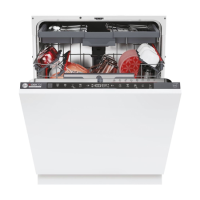 Hoover H-Dish 700 Integrated Dishwasher - Smart Wi-Fi, C-Rated, Black and Silver control panel