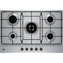 Beko 75cm 5 Burner Gas Hob - Stainless Steel