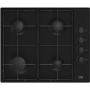 Beko 60cm 4 Burner Gas Hob - Black