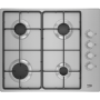 Beko 60cm 4 Burner Gas Hob - Stainless Steel