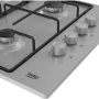 Refurbished Beko HIBG64120SX 60cm 4 Burner Gas Hob Stainless Steel