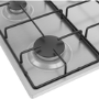 Beko 60cm 4 Burner Gas Hob - Stainless Steel