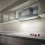 GRADE A2 - Elica HIDDEN-90 Hidden 898mm Intergrated Cooker Hood Stainless Steel And White Glass