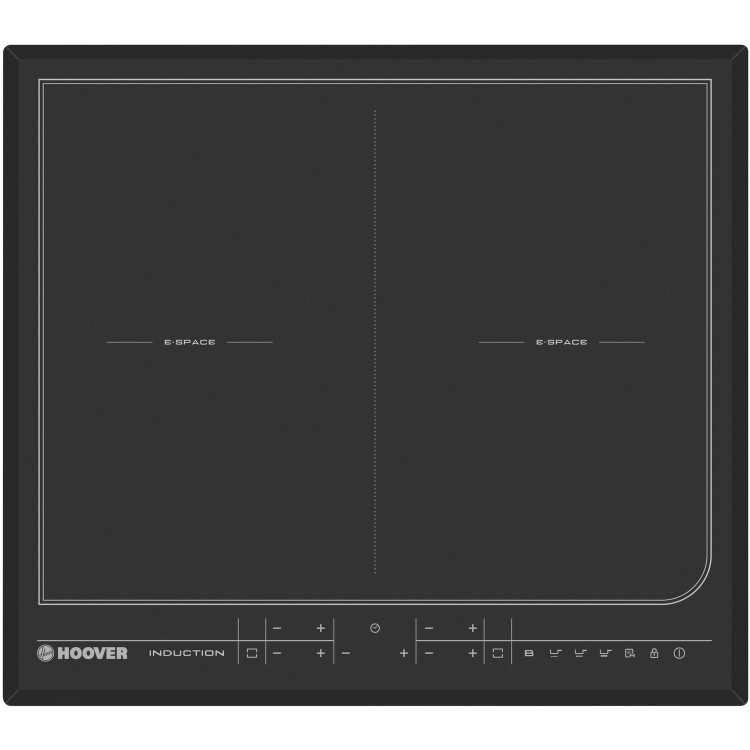 Hoover HIFD440BC 60cm Touch Control Four Zone Induction Hob With 2 FlexiZones - Black