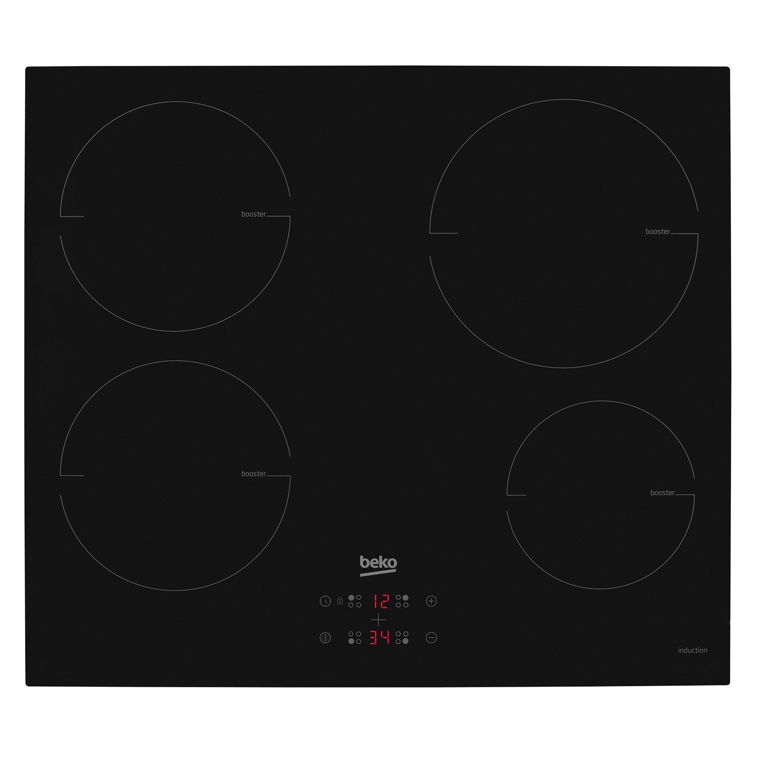 Beko HII64400MT 60cm 4 Zone Induction Hob - Black Beko HII64400MT 60cm 4 Zone Induction Hob - Black