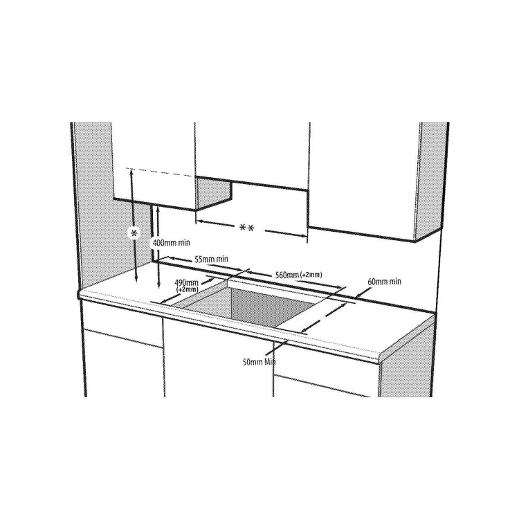 Beko HII64500FT 60cm Touch Control Four Zone Induction Hob With Extended Zone Black