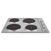 Refurbished Beko HIZE64101X 58cm Wide Solid Plate Hob - Stainless Steel
