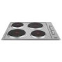 Beko 58cm 4 Zone Solid Plate Hob - Stainless Steel