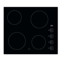 HK614000CB AEG 3000 Series 59cm 4 Zone Ceramic Hob with Knob Controls