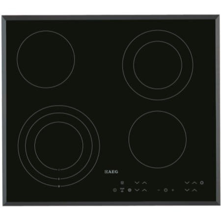 AEG HK634030FB 60cm Touch Control Ceramic Hob - Black | Appliances Direct