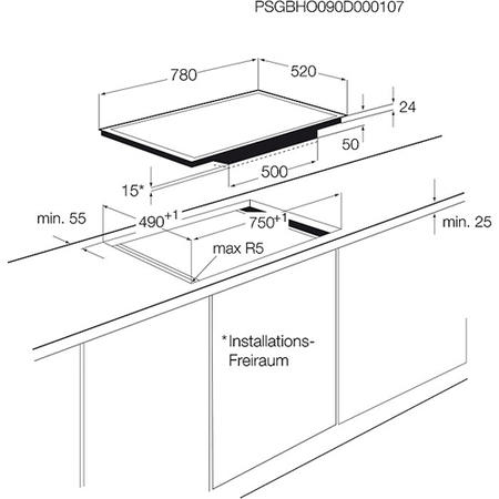 AEG HK854220FB 80cm Touch Control Induction Hob