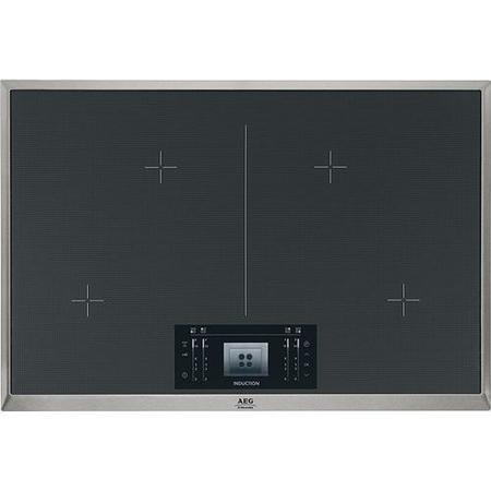 Refurbished AEG HK884400XG 77cm Four Zone Induction Hob With Stainless Steel Frame