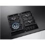 AEG HKB64NB540 60cm Four Burner Gas-on-glass Hob With Work Burner - Black