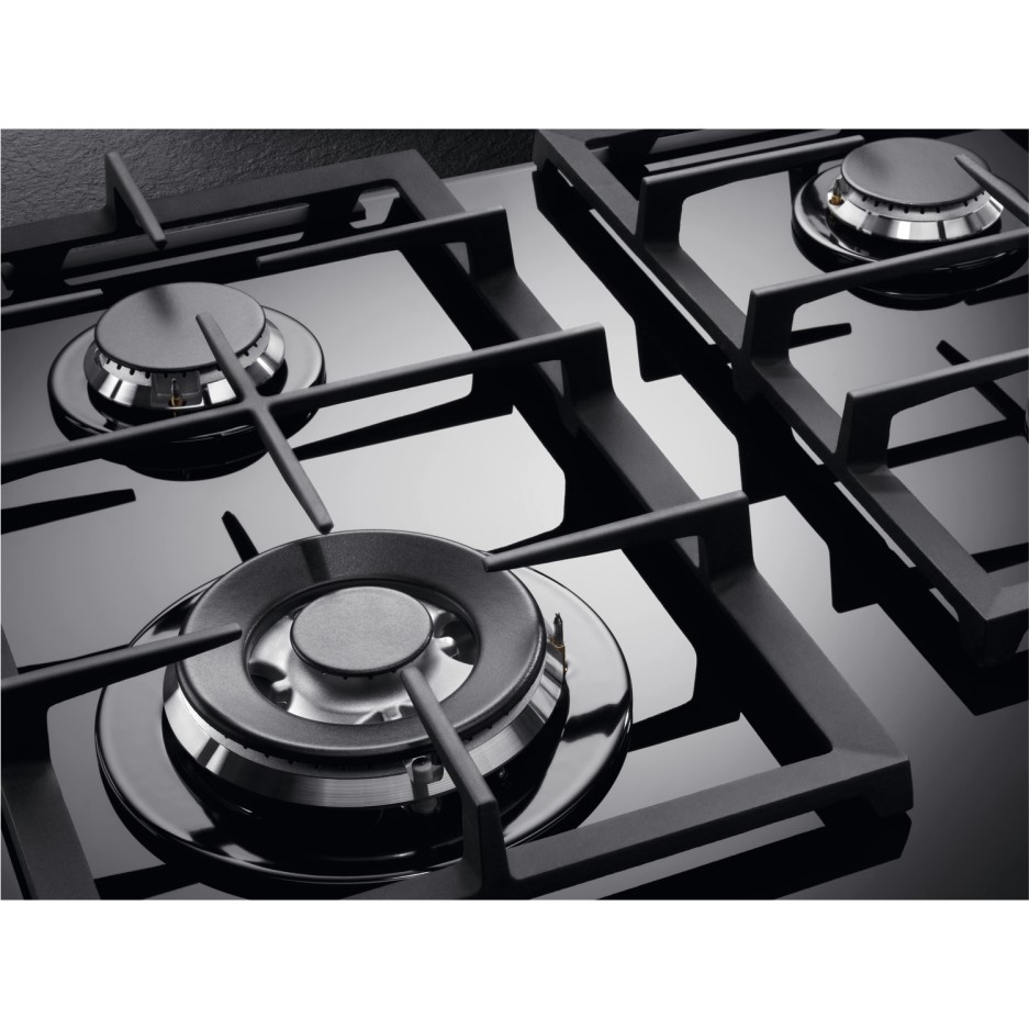 AEG HKB64NB540 60cm Four Burner Gasonglass Hob With Work Burner