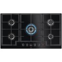 HKB95450NB AEG 8000 Series 90cm 5 Burner Gas-on-Glass Hob - Black