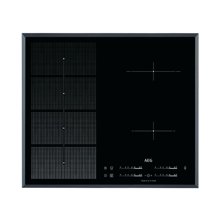 AEG HKP65410FB MaxiSense Plus Touch Control 59cm Four Zone Induction Hob Black