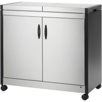 GRADE A2 - Connoisseur Hostess Trolley - Brushed Steel HL6232BS