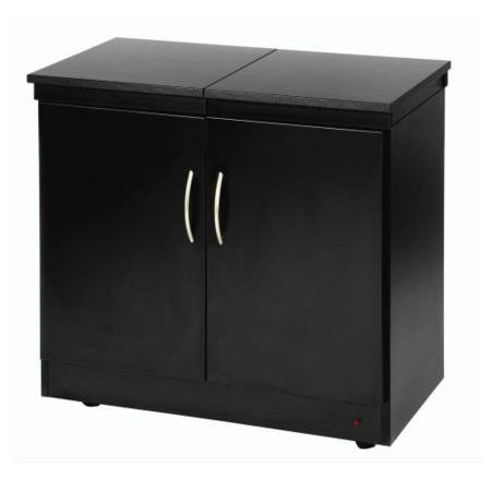 Hostess HL6236BL Maestro - Wood Effect Trolley - Black
