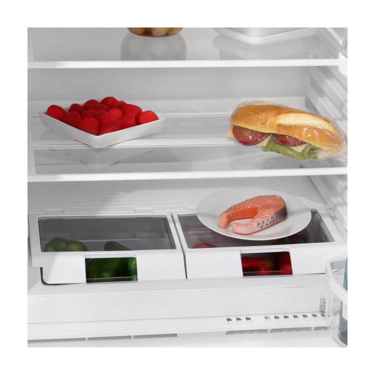 GRADE A3 - Hotpoint HLA1 60cm Wide Integrated Under Counter Fridge - White