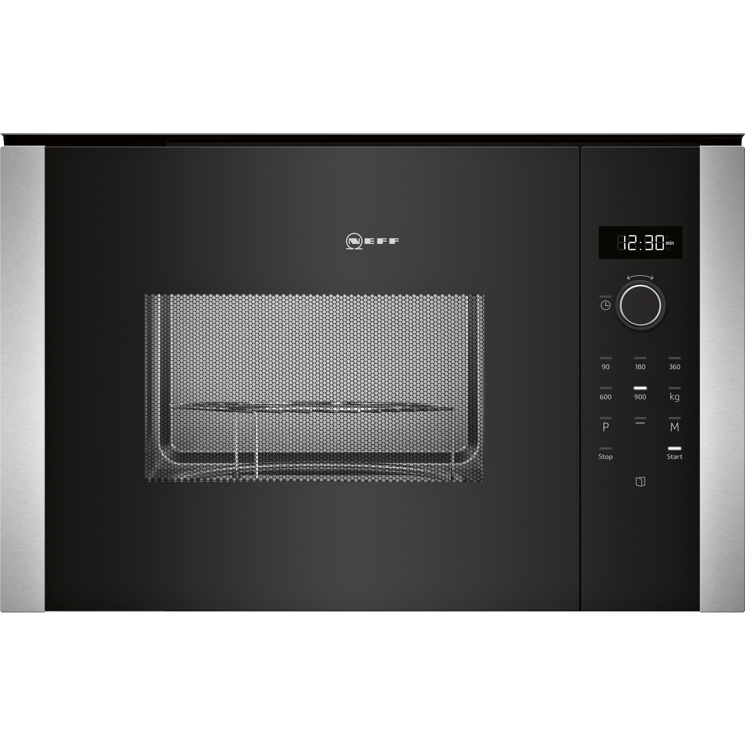 Neff N50 25L 900W Built-In Compact Microwave with Grill - Stainless Steel