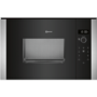 GRADE A1 - Neff HLAWD23N0B 800W 20L Compact Height Built-in Microwave Oven For A 60cm Wide Cabinet - Stainless Steel