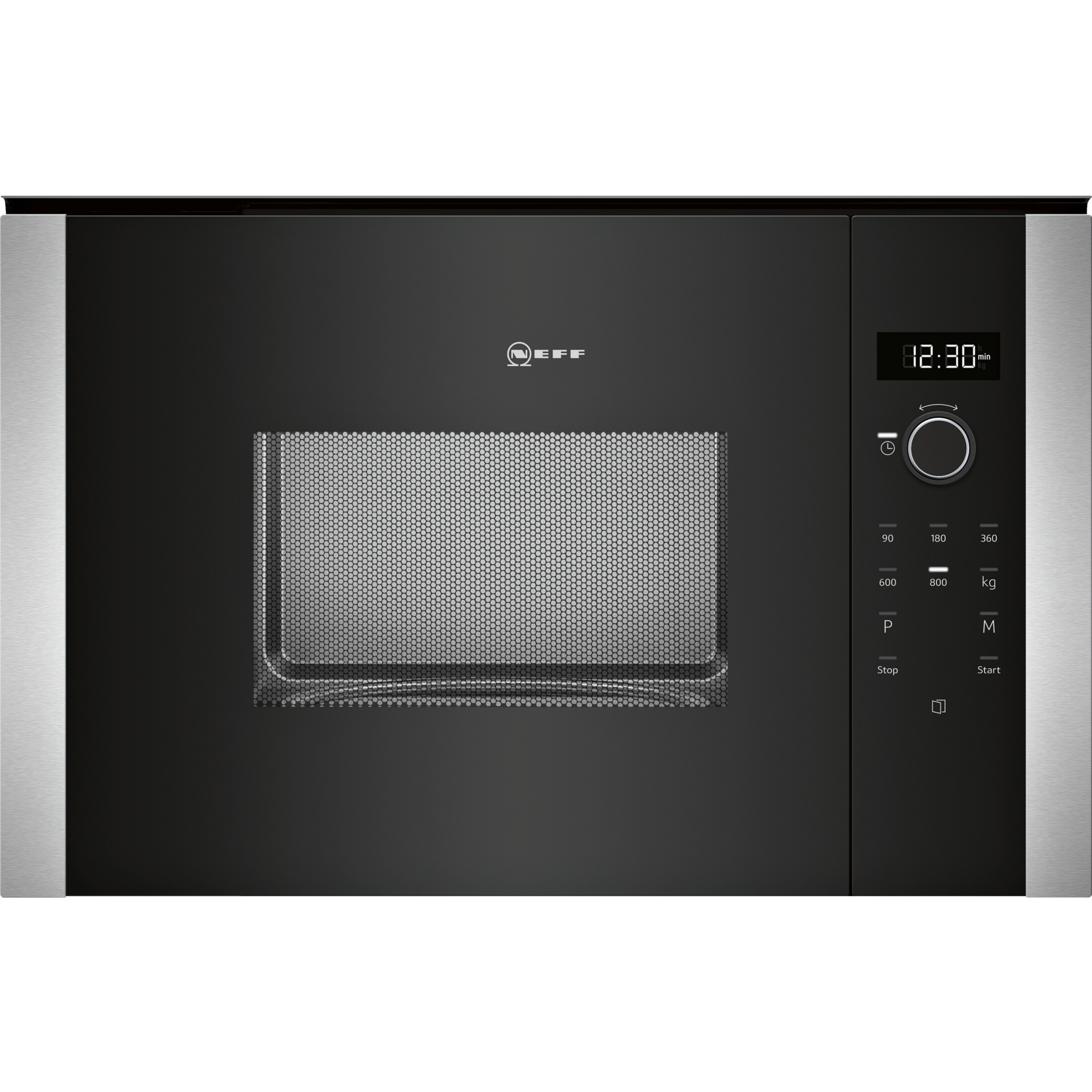 Neff Hlawd23n0b 800w 20l Compact Height Built In Microwave Oven