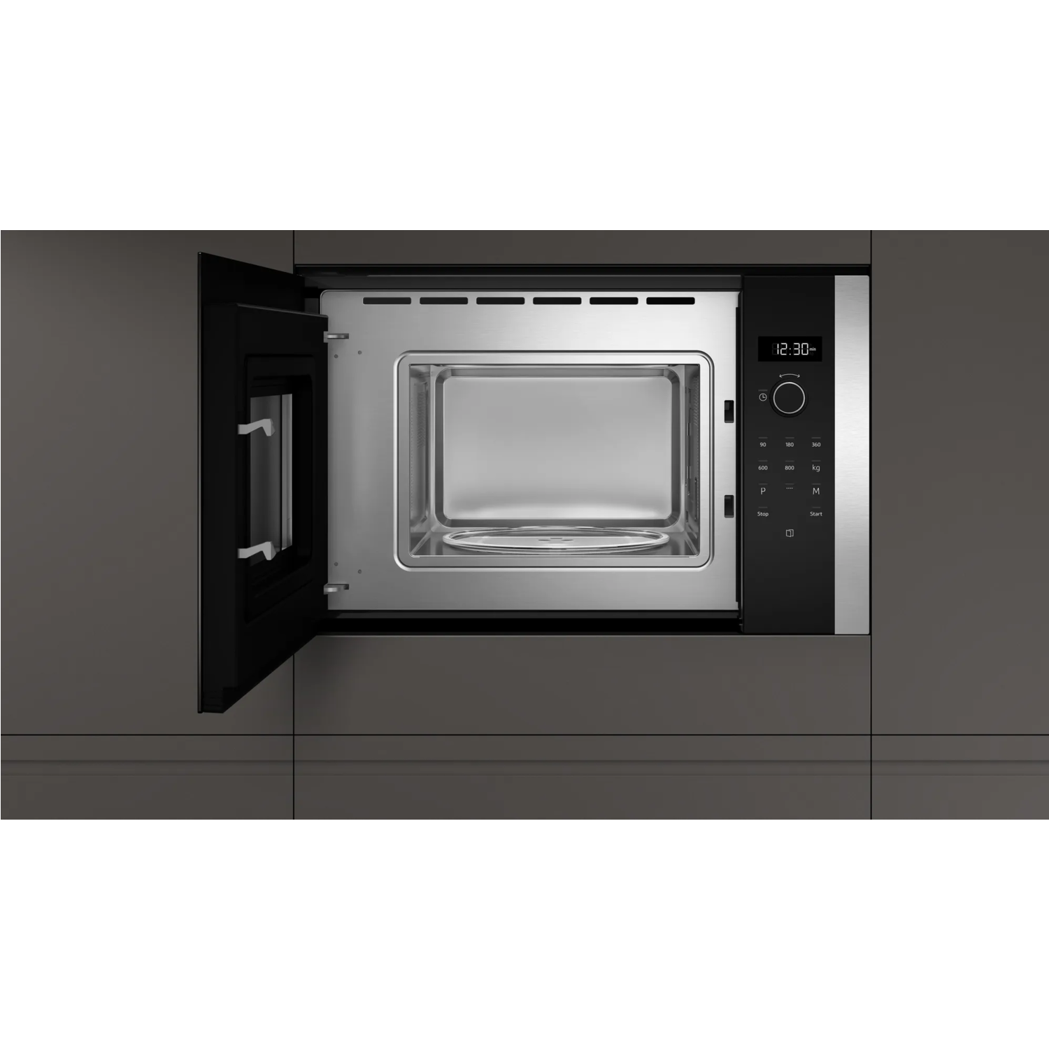 Neff Hlawd23n0b 800w 20l Compact Height Built In Microwave Oven