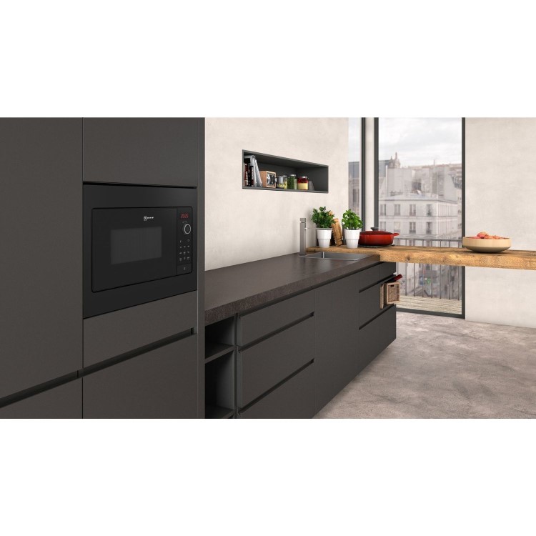 Refurbished Neff N30 HLAWG25S3B 20L 800W Microwave Oven Black