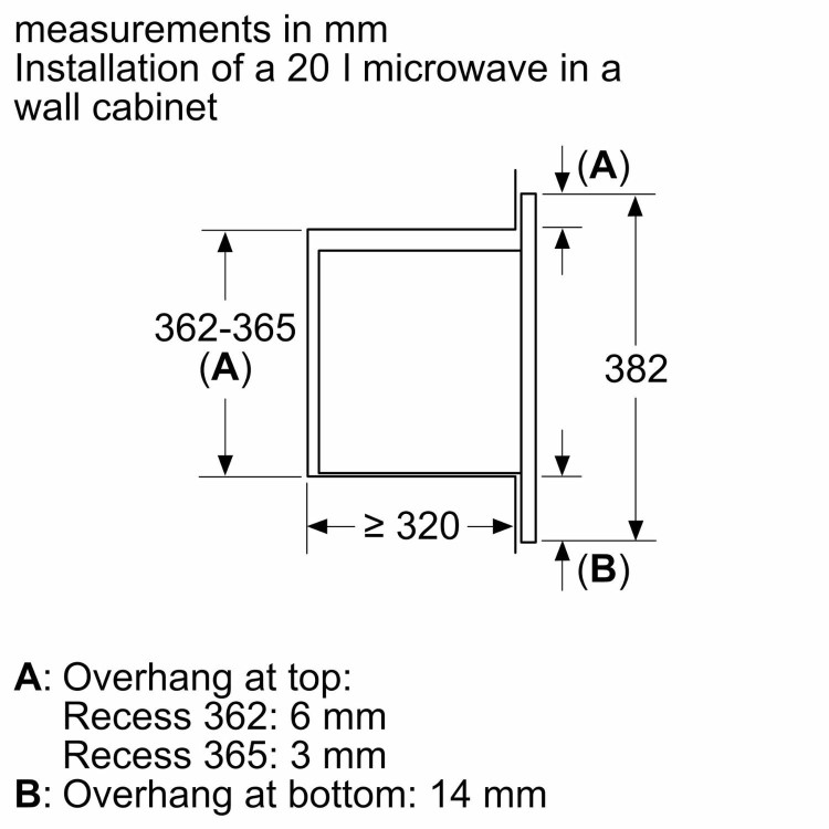 Refurbished Neff N30 HLAWG25S3B 20L 800W Microwave Oven Black