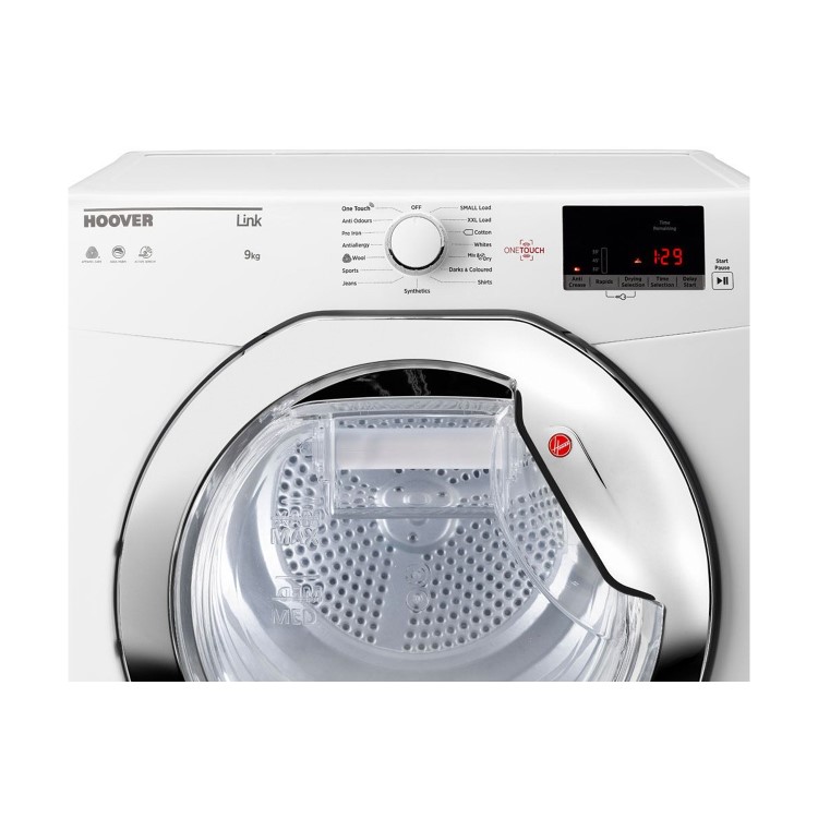 Hoover Link 9kg Freestanding Condenser Tumble Dryer - White