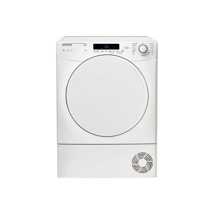 GRADE A3 - Hoover HLC9DF 9kg Freestanding Condenser Tumble Dryer - White