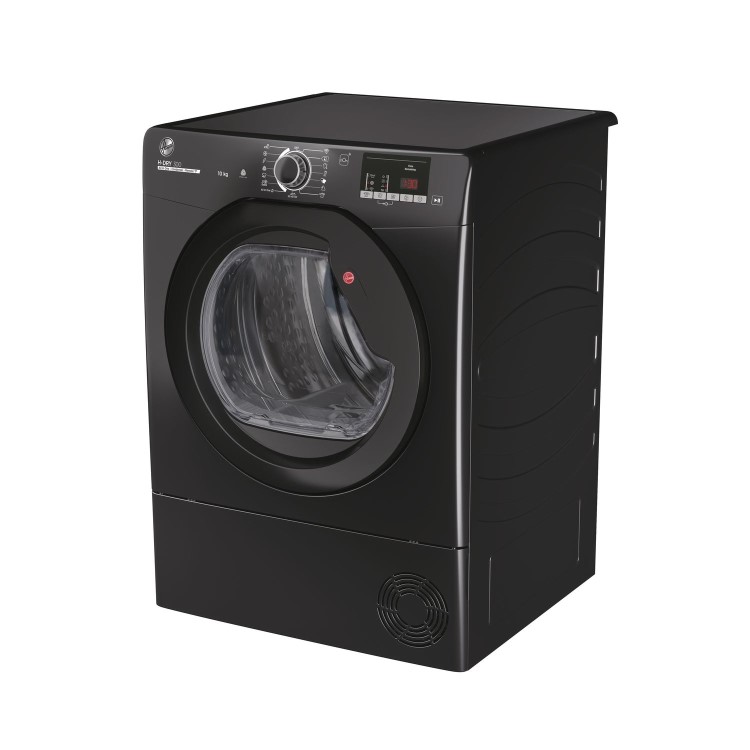 Refurbished Hoover H-Dry 300 HLEC10DBGB-80 Freestanding Condenser 10KG Tumble Dryer Black