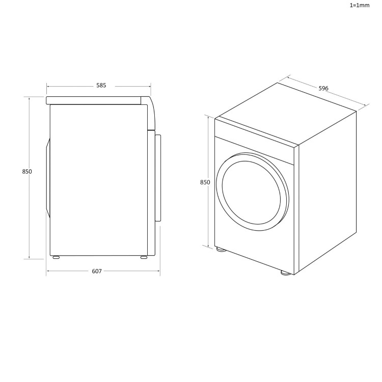 Hoover H-Dry 300 9kg Condenser Tumble Dryer - Black