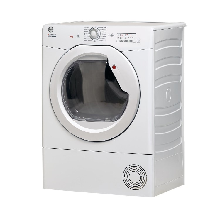 Refurbished Hoover H-Dry 100 HLEC9LG-80 Freestanding Condenser 9KG Tumble Dryer White