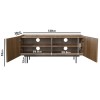 Small Walnut TV Stand with Storage - TV&#39;s up to 50&quot; - Helmer