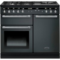Rangemaster 104890 Hi Lite 100cm Dual Fuel Range Cooker Slate And Chrome