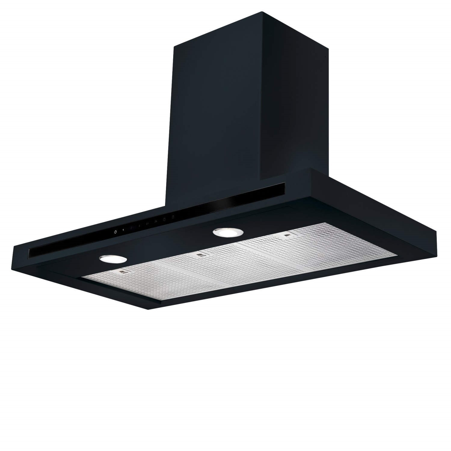 Rangemaster HLTHDS100BL Hi Lite Flat 100cm Chimney Cooker Hood Black