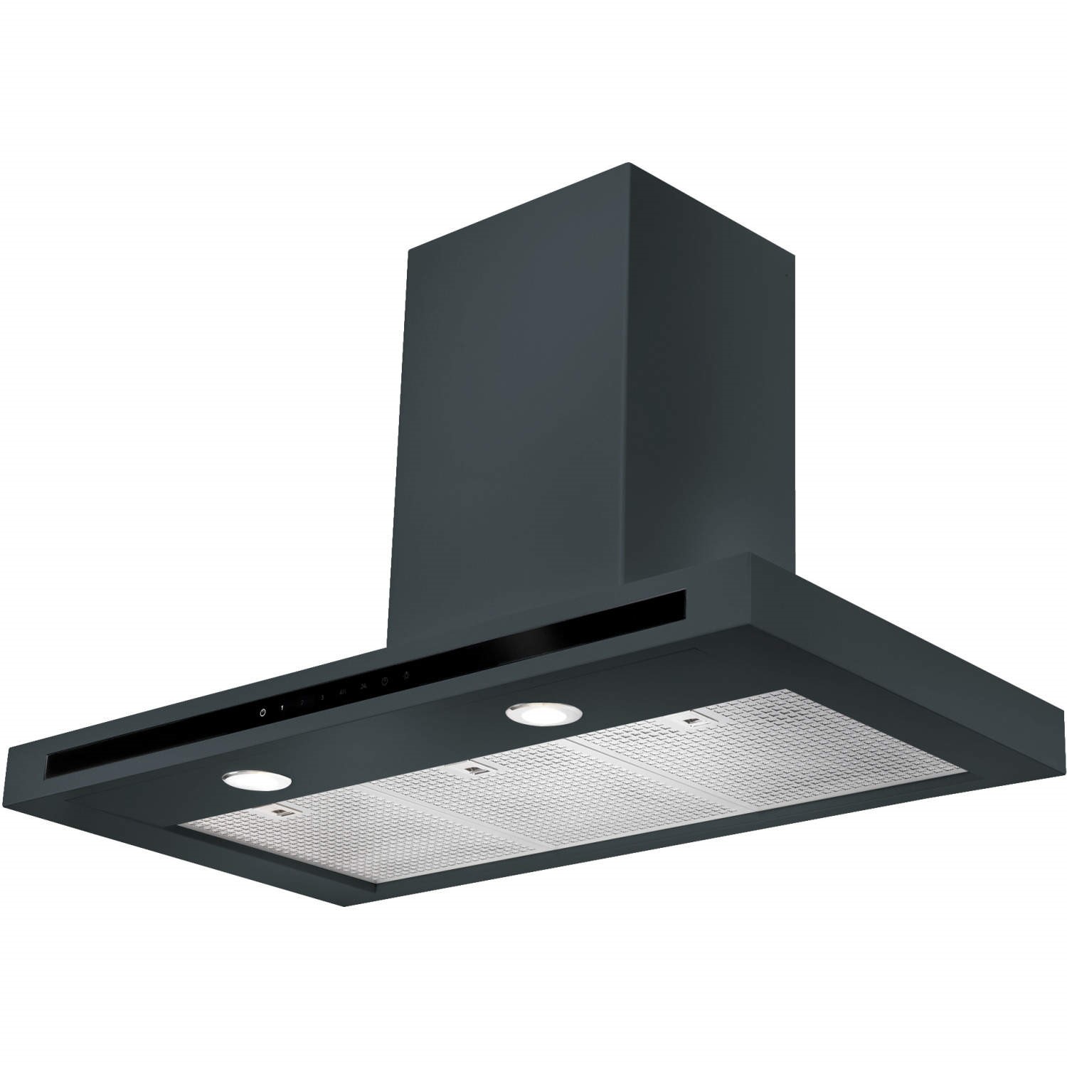 Rangemaster HLTHDS100SL Hi Lite Flat 100cm Chimney Cooker Hood Slate Grey