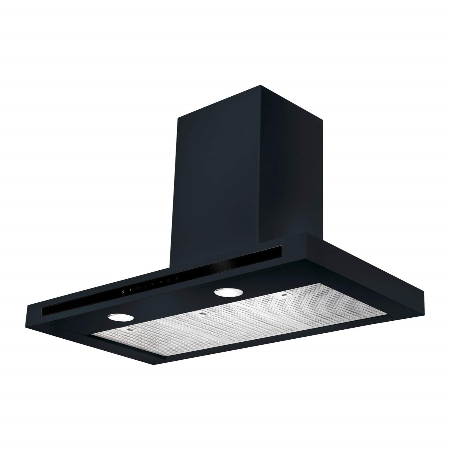 Rangemaster HLTHDS110BL Hi-Lite Flat 110cm Chimney Cooker Hood Black