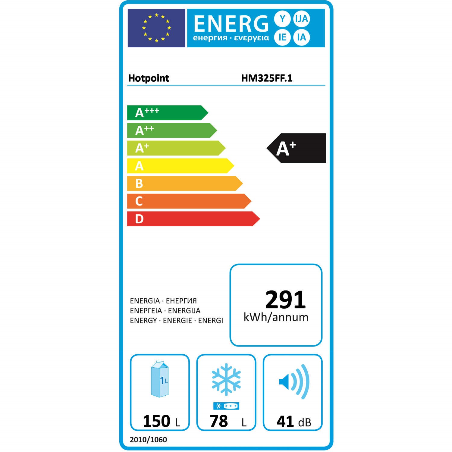Hotpoint integrated fridge freezer hm325ff hotsell