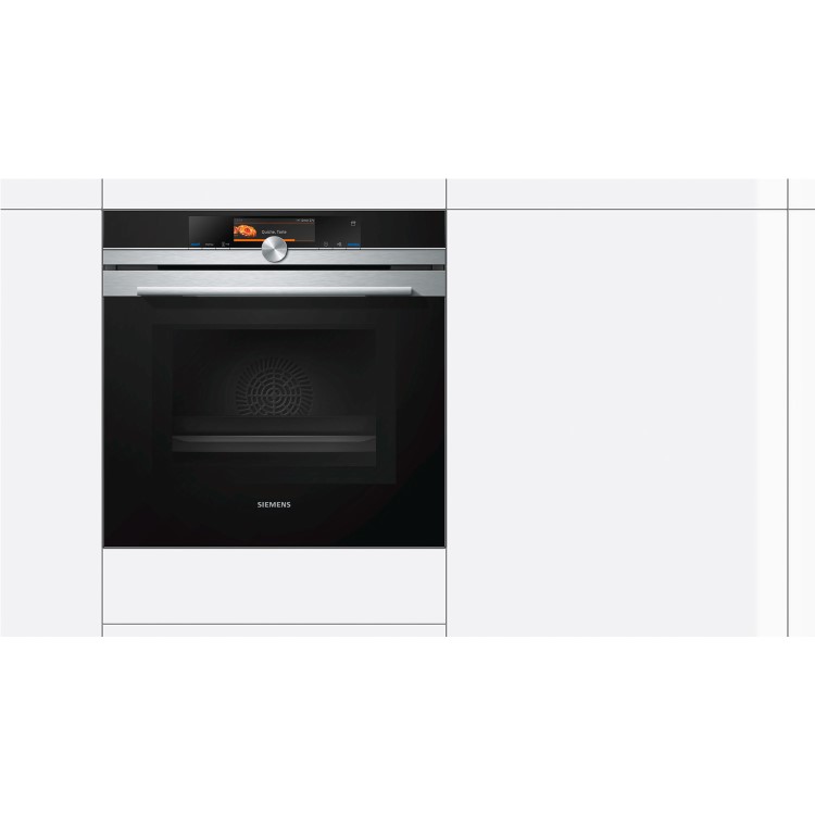 Siemens HM656GNS6B iQ700 Electric Single Oven with Microwave Function - Stainless Steel
