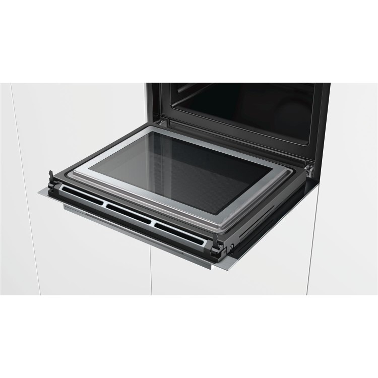 GRADE A1 - Siemens HM678G4S6B Multifunction Single Oven With Microwave And Pyrolytic Cleaning Stainless Steel