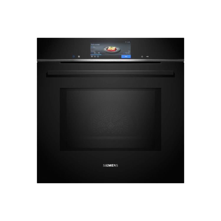 Siemens iQ700 HM778GMB1B Single Electric Oven with Microwave Function - Black