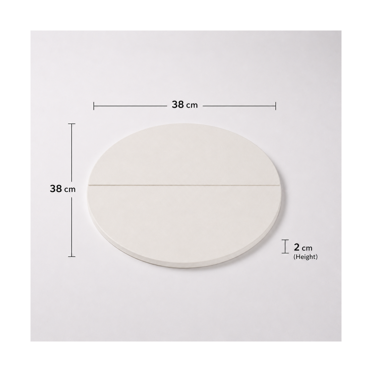 Boss Grill Half Moon Heat Deflector for 22" Boss Grill Ceramic BBQs 
